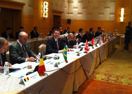 President Hugo Legrand at AGM in Kuala Lumpur